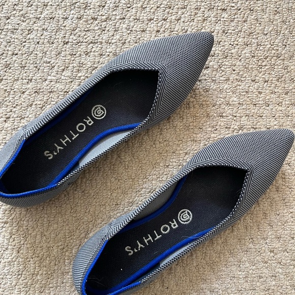 Rothy's Shoes - Rothy's Women's Black and Blue Flats